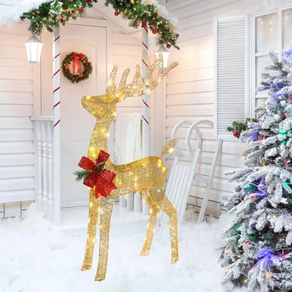 Lighted Christmas Reindeer Outdoor Decoration