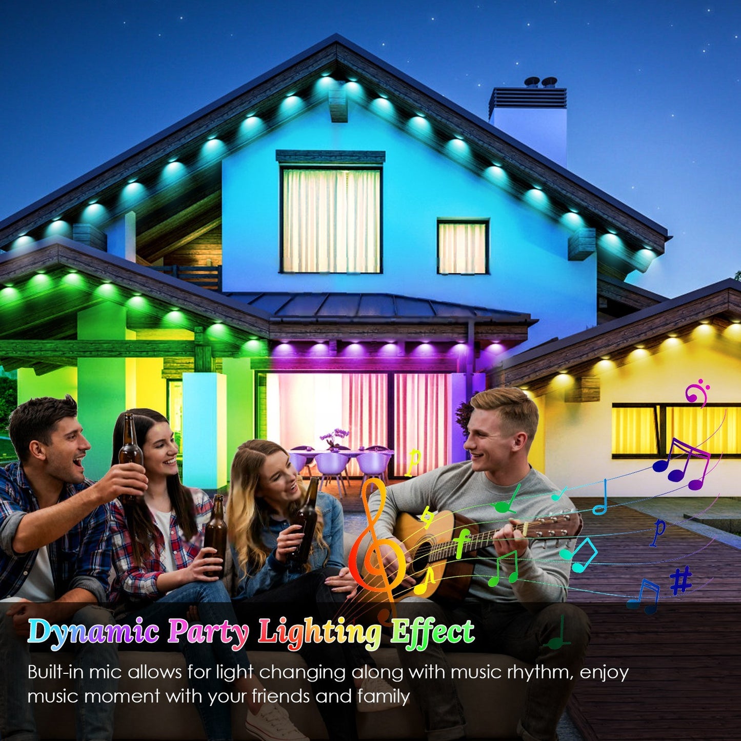 Permanent Outdoor Lighting | Works with Alexa & Google