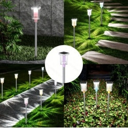 6 Pack Outdoor Solar Landscape Lights