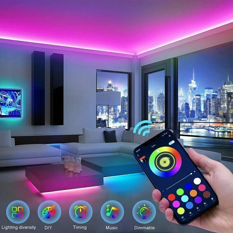 5050 RGB LED strip with Bluetooth and remote control
