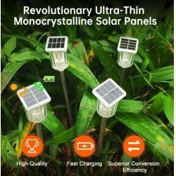 6 Pack Outdoor Solar Landscape Lights