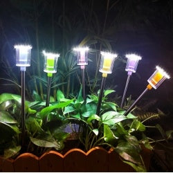 6 Pack Outdoor Solar Landscape Lights