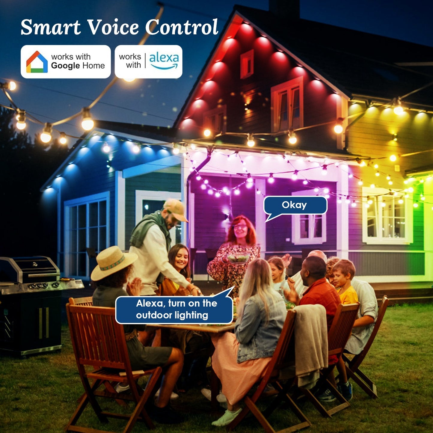 Permanent Outdoor Lighting | Works with Alexa & Google